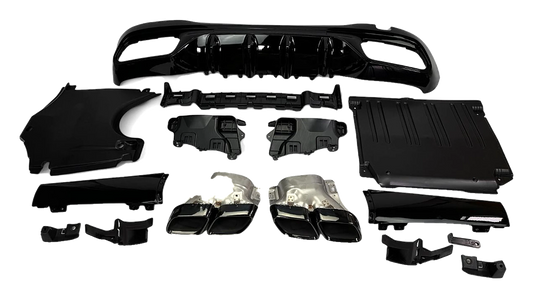 Mercedes-Benz C-Class (W206) Rear Diffuser Package C63 AMG Look V1