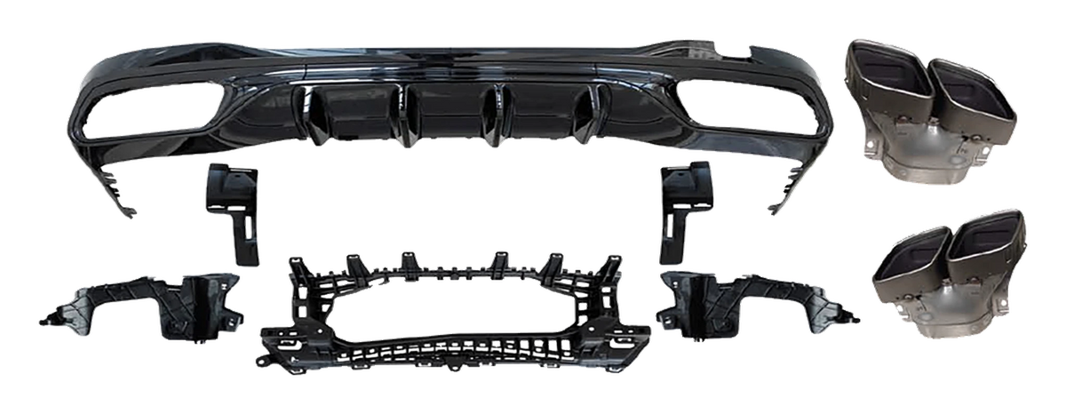 Mercedes-Benz C-Class (W206) Rear Diffuser Package C63 AMG Look V2