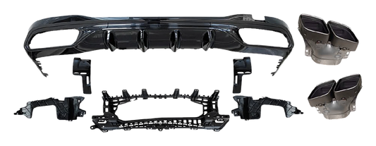 Mercedes-Benz C-Class (W206) Rear Diffuser Package C63 AMG Look V2