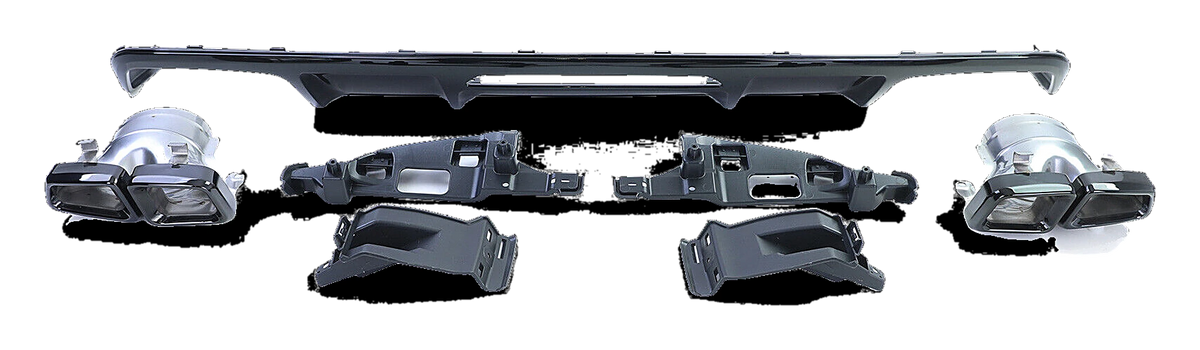 Mercedes-Benz CLS (W219) Rear Diffuser AMG Look V4