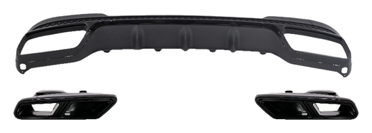 Mercedes-Benz E-Class (W212) Rear Diffuser E63 Look