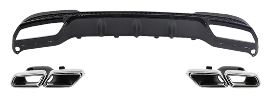 Mercedes-Benz E-Class (W212) Rear Diffuser E63 Look