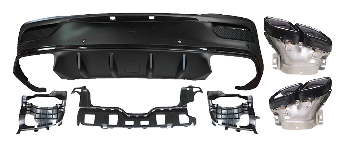 Mercedes-Benz GLE Coupe (W167) Rear Diffuser GLE 63 AMG Look V5