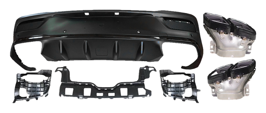 Mercedes-Benz GLE Coupe (W167) Rear Diffuser GLE 63 AMG Look V5