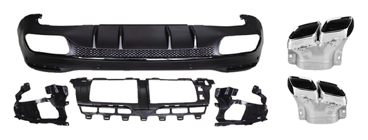 Mercedes-Benz GLE (W167) Rear Diffuser GLE 63 AMG Look V3