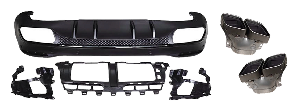 Mercedes-Benz GLE (W167) Rear Diffuser GLE 63 AMG Look V4