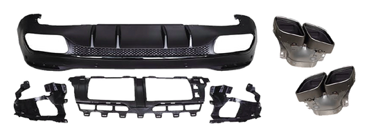 Mercedes-Benz GLE (W167) Rear Diffuser GLE 63 AMG Look V4
